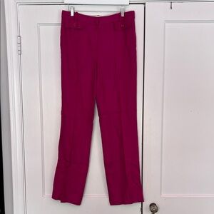 Kate Spade Vibrant Magenta Flare Pants